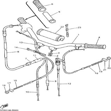 Handlebar, *Yamaha, 3PT-26111-00